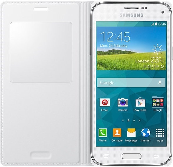 Samsung S View Cover S5 Mini White NetOnNet