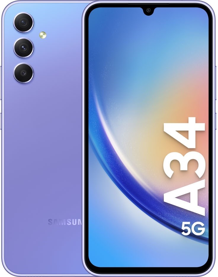 Samsung Galaxy A34 5G 256GB Light Violet NetOnNet