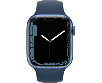Apple Watch Series 7 GPS, 45mm Blue Aluminium Case with Abyss Blue Sport  Band - Regular