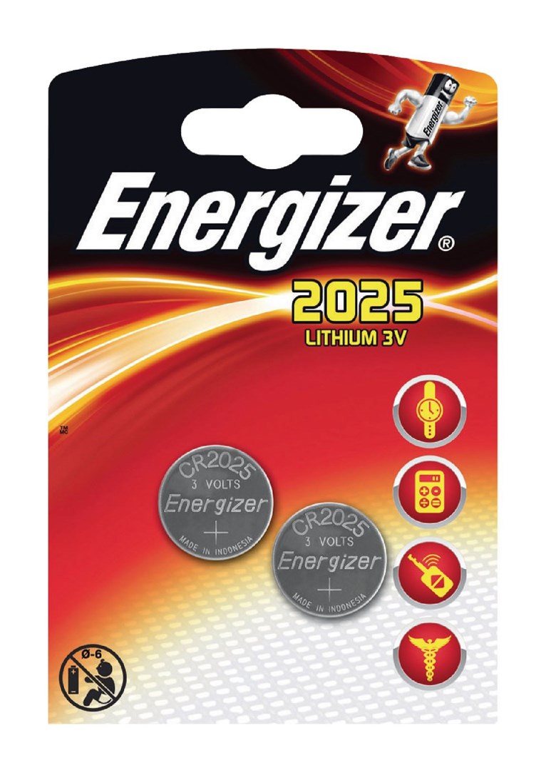 Energizer Cr2025/B2/2-Pack/3V | NetOnNet