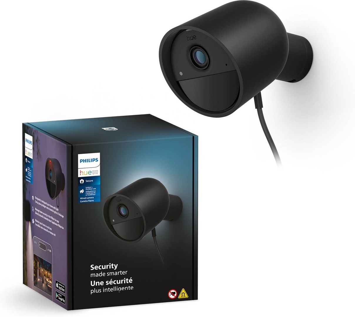 Philips Hue Secure Security Camera with Battery Black