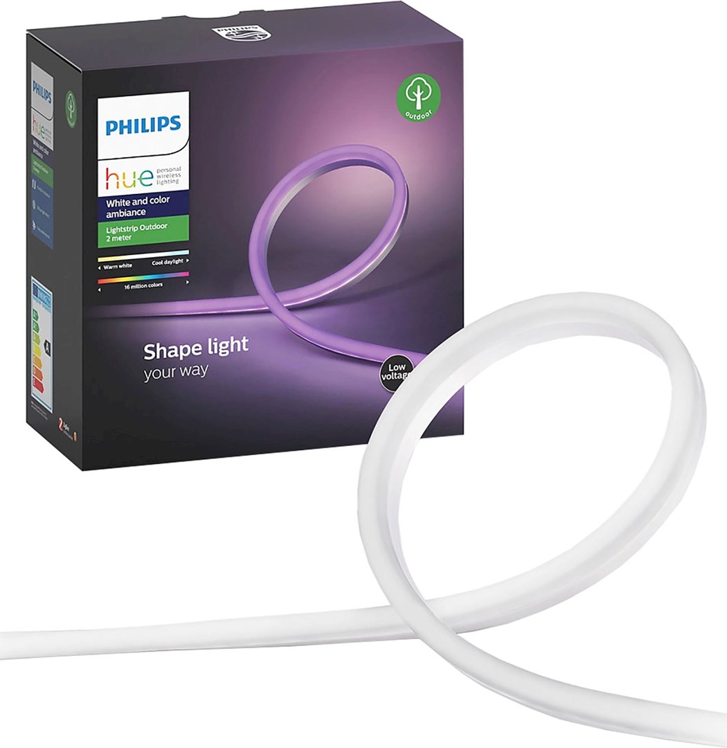 Philips Hue Lightstrip Outdoor 2m EU - 2 Meter Philips Hue-lyslist For ...