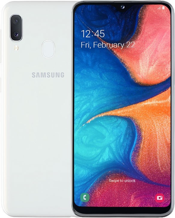 samsung galaxy a20e white